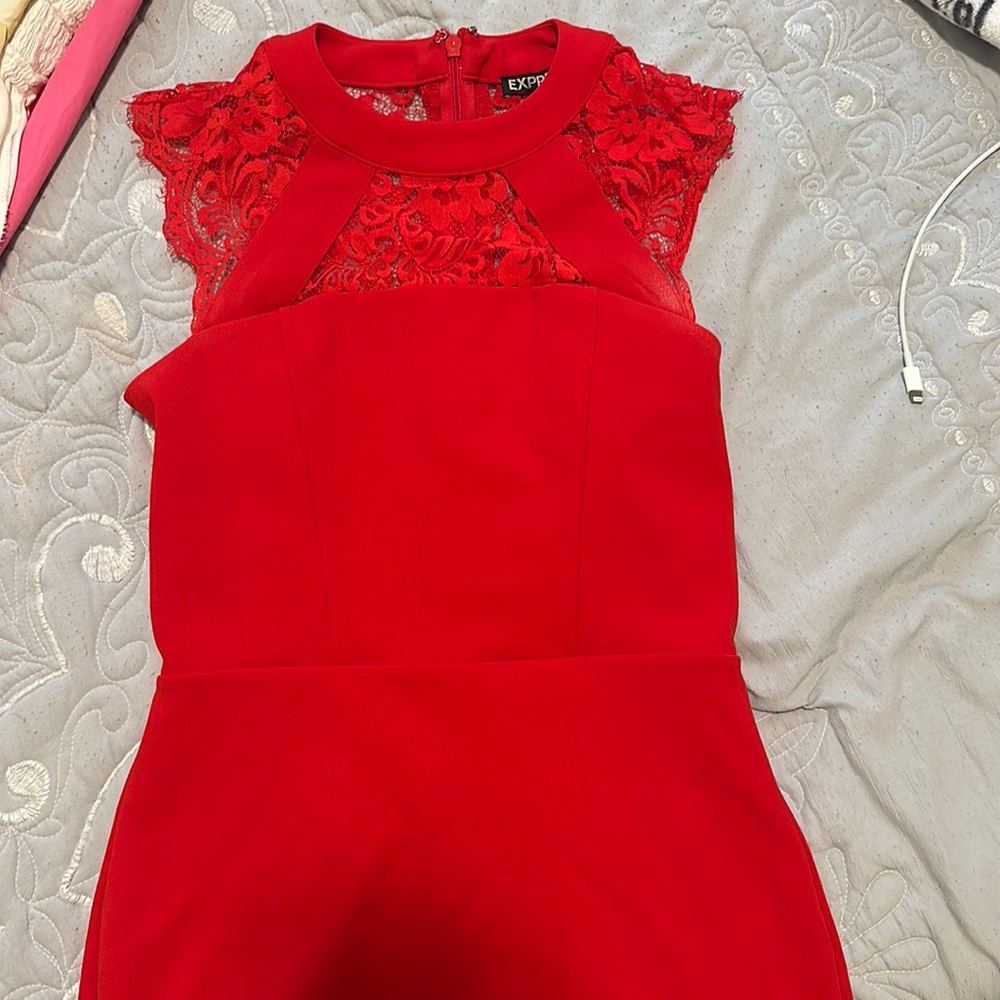 red dress